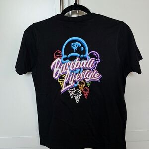 Baseball Lifestyle Kids Black T-Shirt